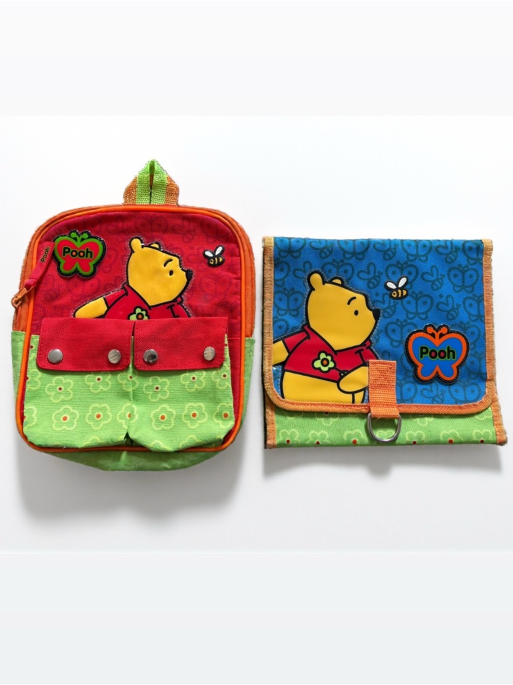 VTG Winnie the Pooh Mini Backpack & Travel Toiletry Bag | Matching Kids Set